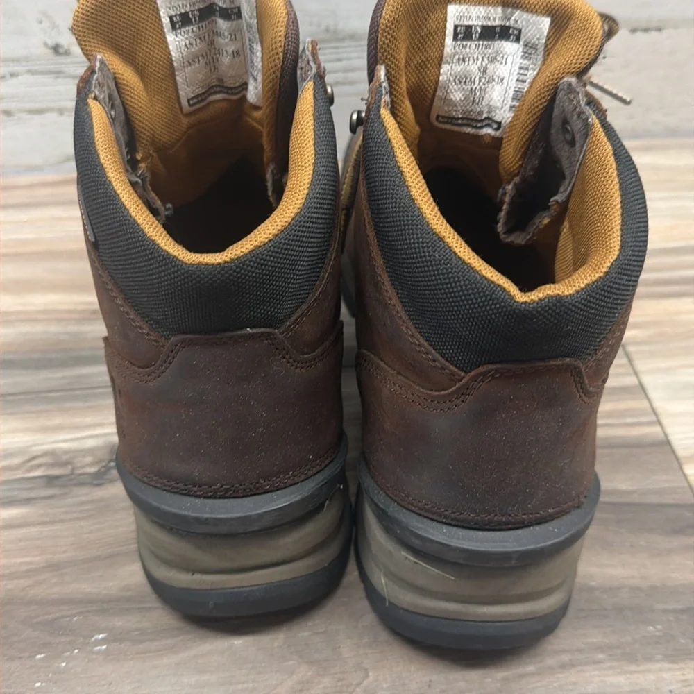 Carhartt Gilmore 5-Inch Alloy Toe Work Hiker Boots Brown Leather Men 13
